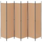 vidaXL Διαχωριστικό Δωματίου 6-Πάνελ Μπεζ 300 x 200 cm Ύφασμα