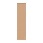 vidaXL 3-Panel Room Divider Μπεζ 150 x 220 cm Ύφασμα