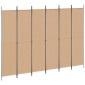 vidaXL Διαχωριστικό Δωματίου 6-Πάνελ Μπεζ 300 x 220 cm Ύφασμα