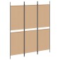 vidaXL 3-Panel Room Divider Μπεζ 150 x 180 cm Ύφασμα