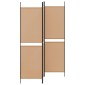 vidaXL 3-Panel Room Divider Μπεζ 150 x 180 cm Ύφασμα