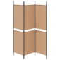 vidaXL 3-Panel Room Divider Μπεζ 150 x 180 cm Ύφασμα