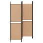 vidaXL Διαχωριστικό Δωματίου 4-Πανέλων Μπεζ 200 x 180 cm Ύφασμα