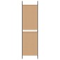 vidaXL 5-Panel Room Divider Μπεζ 250 x 180 cm Ύφασμα