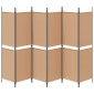vidaXL Διαχωριστικό Δωματίου 6-Πάνελ Μπεζ 300 x 180 cm Ύφασμα