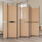 vidaXL Διαχωριστικό Δωματίου 6-Πάνελ Μπεζ 300 x 180 cm Ύφασμα
