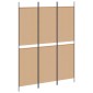 vidaXL 3-Panel Room Divider Μπεζ 150 x 200 cm Ύφασμα
