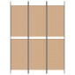 vidaXL 3-Panel Room Divider Μπεζ 150 x 200 cm Ύφασμα