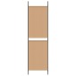 vidaXL 3-Panel Room Divider Μπεζ 150 x 200 cm Ύφασμα