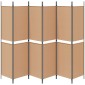 vidaXL Διαχωριστικό Δωματίου 6-Πάνελ Μπεζ 300 x 200 cm Ύφασμα