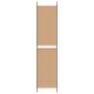 vidaXL 3-Panel Room Divider Μπεζ 150 x 220 cm Ύφασμα