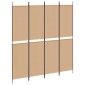 vidaXL Διαχωριστικό Δωματίου 4 Πάνελ Μπεζ 200 x 220 cm Ύφασμα