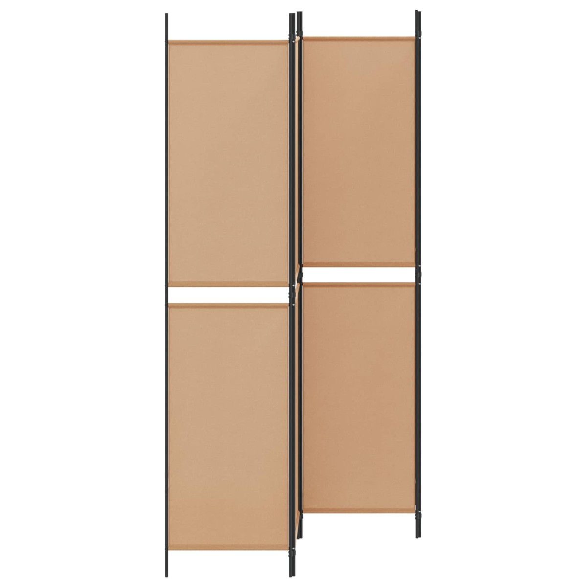 vidaXL Διαχωριστικό Δωματίου 4 Πάνελ Μπεζ 200 x 220 cm Ύφασμα