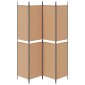 vidaXL Διαχωριστικό Δωματίου 4 Πάνελ Μπεζ 200 x 220 cm Ύφασμα