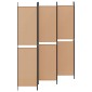 vidaXL Διαχωριστικό Δωματίου 6-Πάνελ Μπεζ 300 x 220 cm Ύφασμα