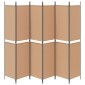 vidaXL Διαχωριστικό Δωματίου 6-Πάνελ Μπεζ 300 x 220 cm Ύφασμα