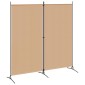 vidaXL Δίαυλος Δωματίου 2 Πάνελ Μπεζ 175 x 180 cm Ύφασμα