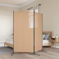 vidaXL Δίαυλος Δωματίου 2 Πάνελ Μπεζ 175 x 180 cm Ύφασμα