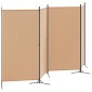 vidaXL 4-Πίνακας Διαχωριστικός Μπεζ 346 x 180 cm Ύφασμα