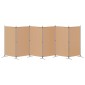 vidaXL Διαχωριστικό Δωματίου 6-Πάνελ Μπεζ 520 x 180 cm Ύφασμα