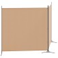 vidaXL Δίαυλος Δωματίου 2 Πάνελ Μπεζ 348 x 180 cm Ύφασμα