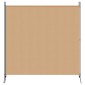 vidaXL Δίαυλος Δωματίου 2 Πάνελ Μπεζ 348 x 180 cm Ύφασμα