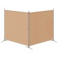 vidaXL Δίαυλος Δωματίου 2 Πάνελ Μπεζ 348 x 180 cm Ύφασμα