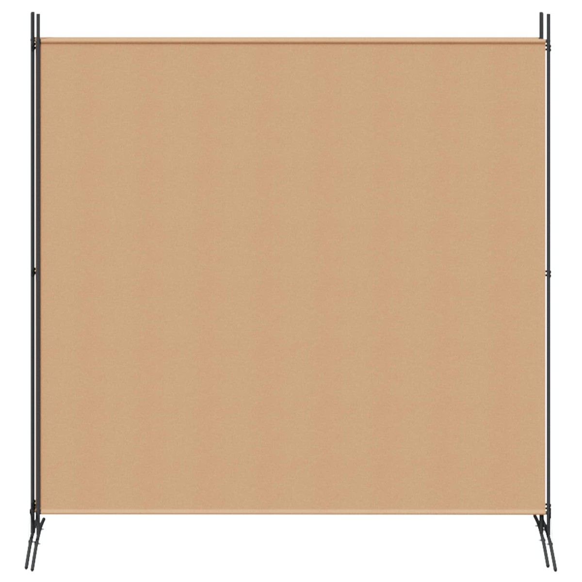 vidaXL 4-Πίνακας Διαχωριστικός Μπεζ 525 x 180 cm Ύφασμα