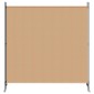 vidaXL 4-Πίνακας Διαχωριστικός Μπεζ 525 x 180 cm Ύφασμα