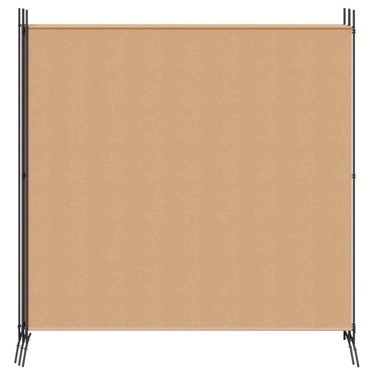 vidaXL 4-Πίνακας Διαχωριστικός Μπεζ 698 x 180 cm Ύφασμα