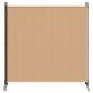 vidaXL 4-Πίνακας Διαχωριστικός Μπεζ 698 x 180 cm Ύφασμα
