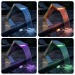 vidaXL Καταρράκτης πισίνας με RGB LED Ανοξείδωτο Ατσάλι Ασημί