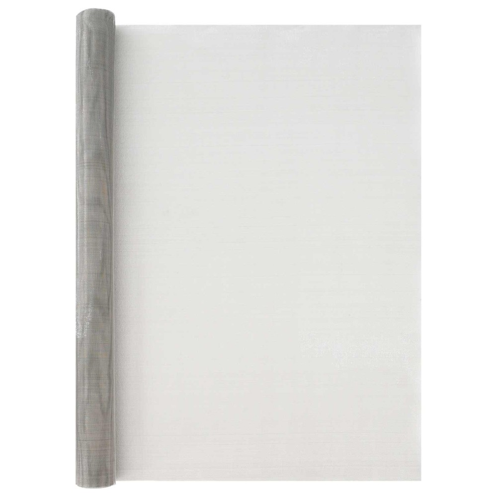 vidaXL Πλέγμα Οθόνης 100 x 500 cm 20 Mesh Ανοξείδωτο Ατσάλι 201 Ασημί