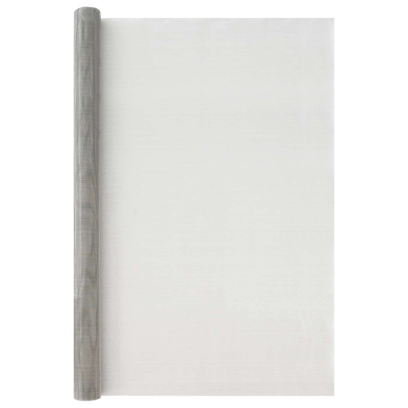 vidaXL Πλέγμα Οθόνης 120 x 500 cm 20 Mesh Ανοξείδωτο Ατσάλι 201 Ασημί