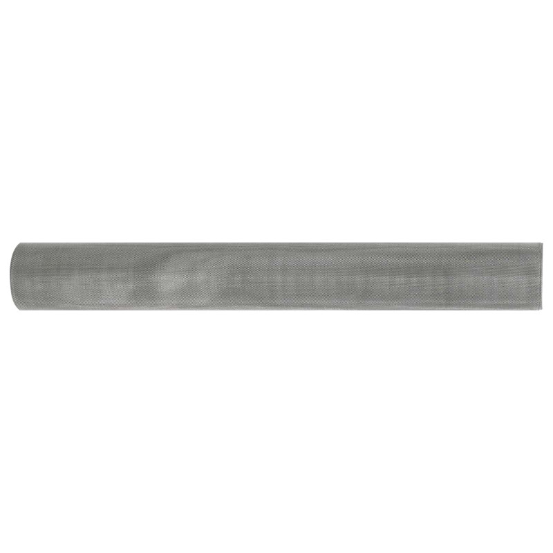 vidaXL Πλέγμα Οθόνης 60 x 2000 cm 30 Mesh Ανοξείδωτο Ατσάλι 201 Ασημί
