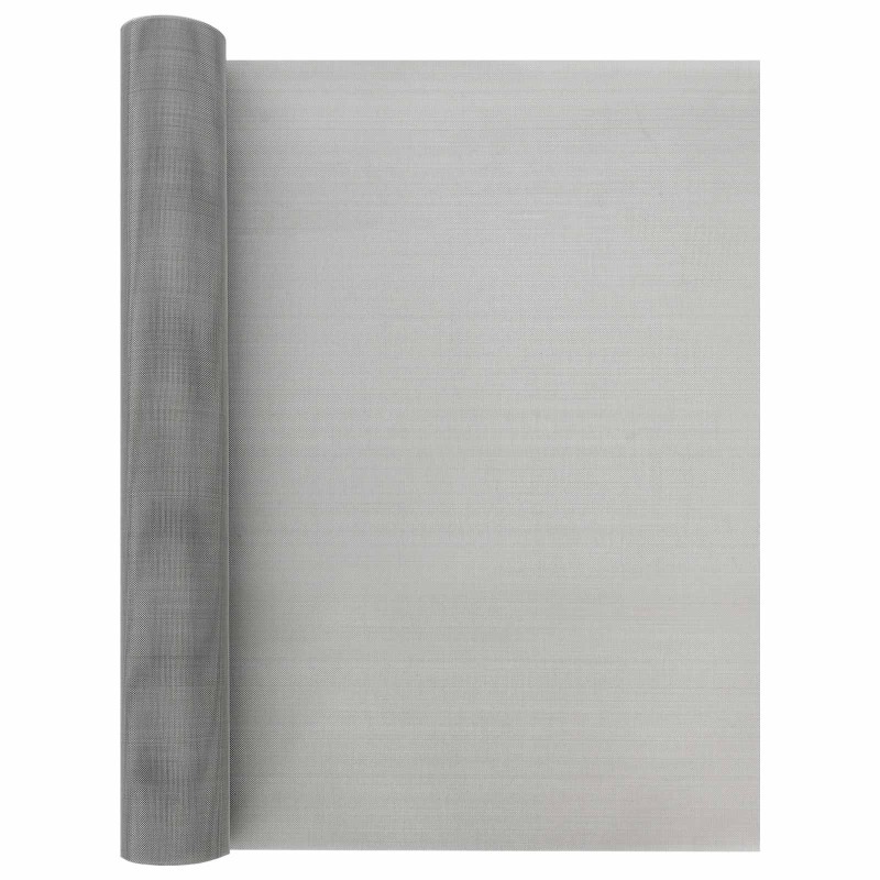 vidaXL Πλέγμα Οθόνης 60 x 2000 cm 30 Mesh Ανοξείδωτο Ατσάλι 201 Ασημί