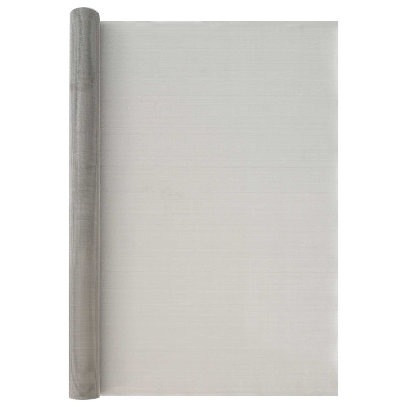 vidaXL Πλέγμα Οθόνης 100 x 500 cm 30 Mesh Ανοξείδωτο Ατσάλι 201 Ασημί
