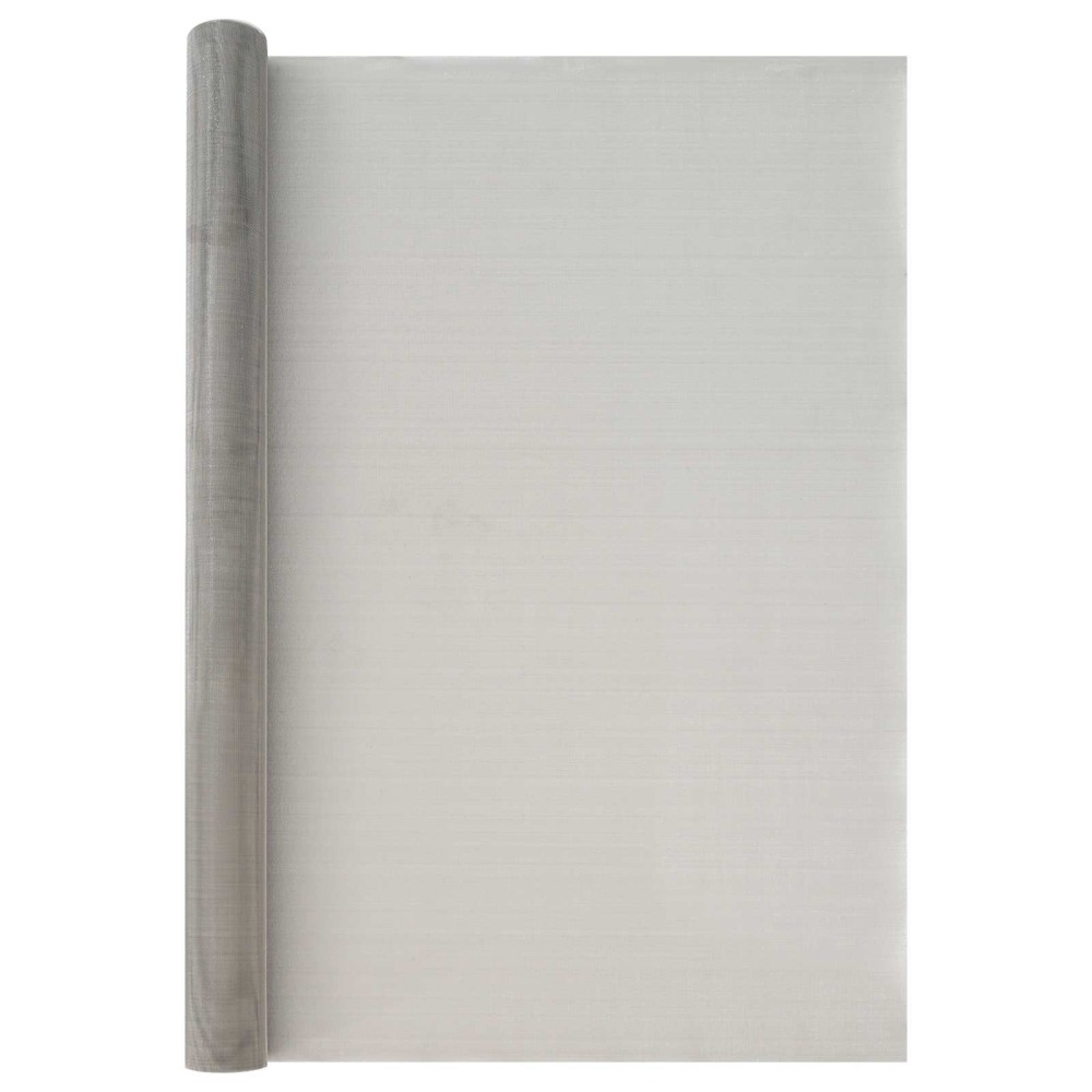 vidaXL Πλέγμα Οθόνης 100 x 1000 cm 30 Mesh Ανοξείδωτο Ατσάλι 201 Ασημί