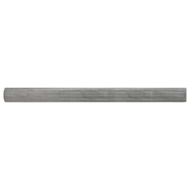 vidaXL Πλέγμα Οθόνης 80 x 500 cm 60 Mesh Ανοξείδωτο Ατσάλι 201 Ασημί