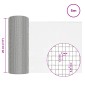 vidaXL Πλέγμα Οθόνης 20 x 500 εκ 18 mesh Ανοξείδωτο Ατσάλι 304 Ασημί