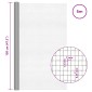 vidaXL Πλέγμα Οθόνης 120 x 500 cm 18 mesh Ανοξείδωτο Ατσάλι 304 Ασημί
