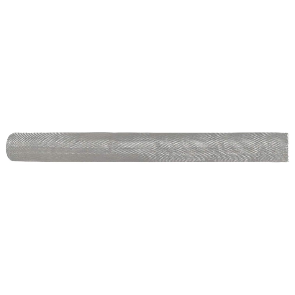 vidaXL Πλέγμα Οθόνης 60 x 500 cm 18 mesh Ανοξείδωτο Ατσάλι 304 Ασημί