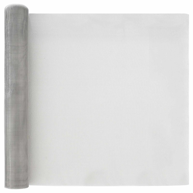 vidaXL Πλέγμα Οθόνης 60 x 1000 cm 18 mesh Ανοξείδωτο Ατσάλι 304 Ασημί