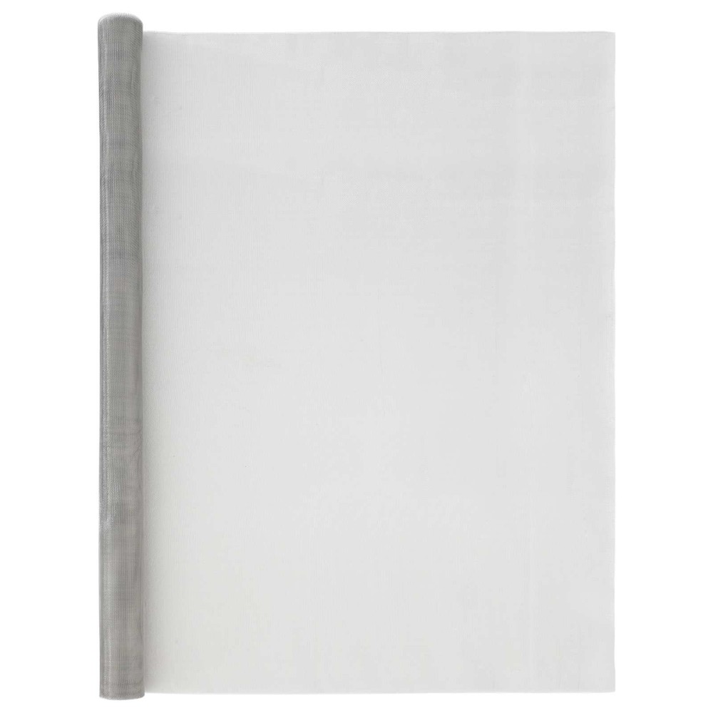 vidaXL Πλέγμα Οθόνης 120 x 1000 cm 18 mesh Ανοξείδωτο Ατσάλι 304 Ασημί