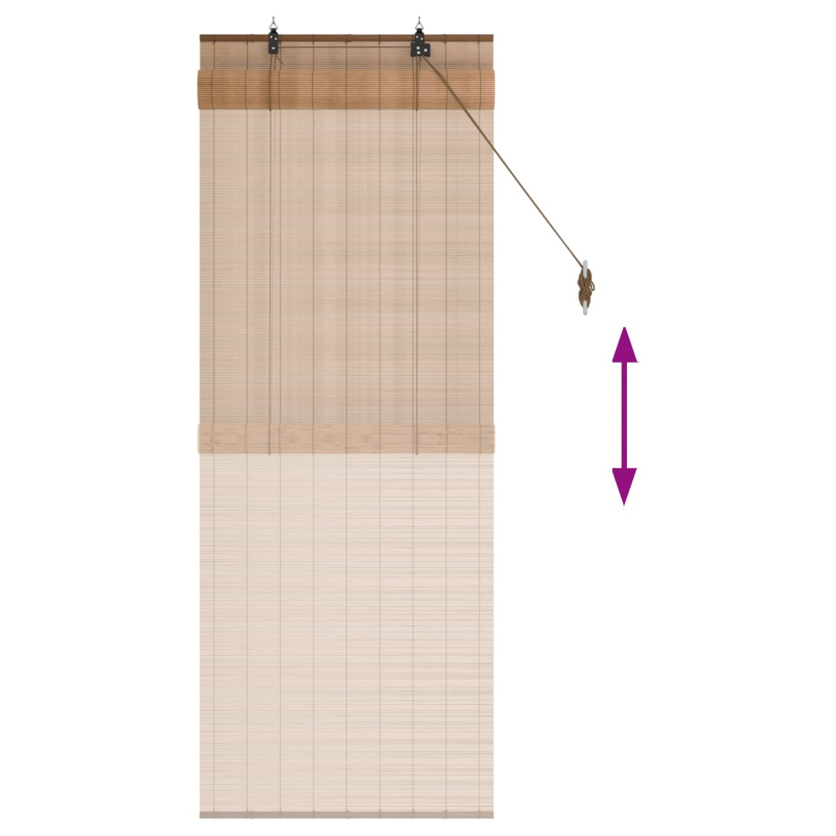 vidaXL Ρόλερ (στόρι) Καφέ 40 x 160 cm Μπαμπού