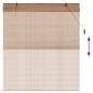 vidaXL Ρόλερ (στόρι) Καφέ 130 x 160 εκ Μπαμπού
