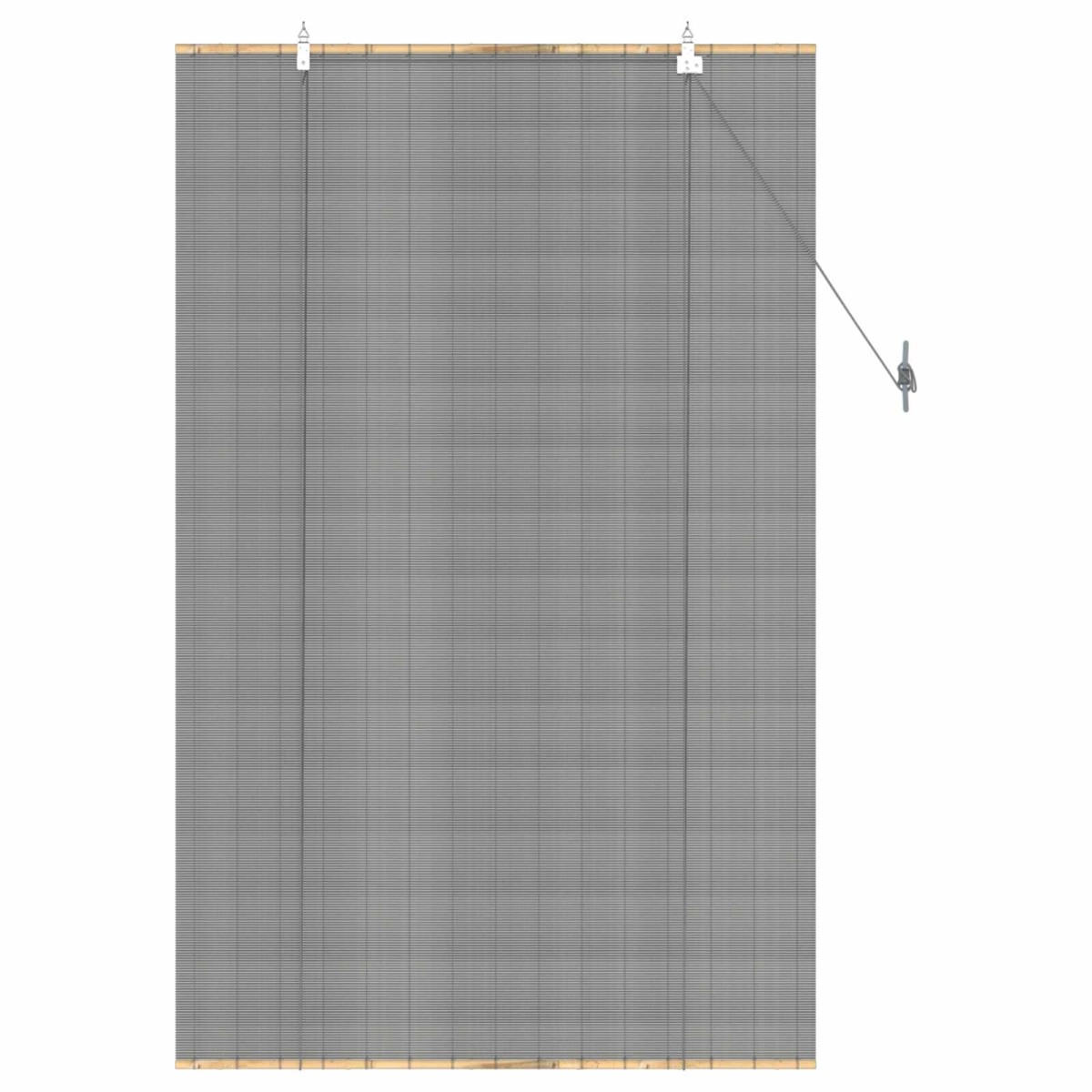 vidaXL Ρόλερ (στόρι) Γκρι 110 x 160 cm Μπαμπού
