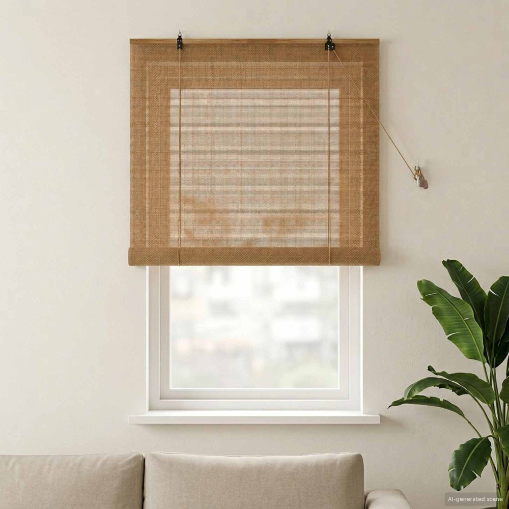 vidaXL Ρόλερ (στόρι) Καφέ 110 x 160 cm Μπαμπού