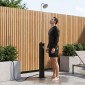 vidaXL Ηλιακό ντους με κεφαλή ντους 20 l PVC, ABS, Κράμα ψευδαργύρου