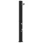 vidaXL Ηλιακό ντους με κεφαλή ντους και βρύση 40 l Μαύρο